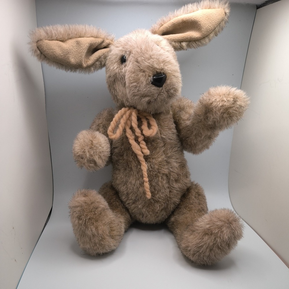Bunny Rabbit Plush Jointed Pat Ryder Original 13" Easter Vintage Stuffed Animal